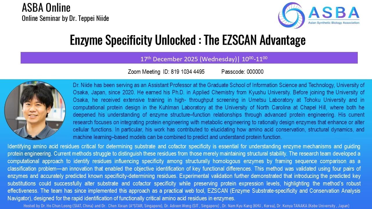 Enzyme Specificity Unlocked : The EZSCAN Advantage